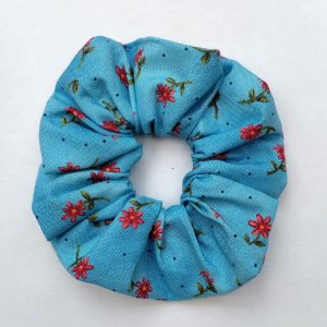 Blue with red